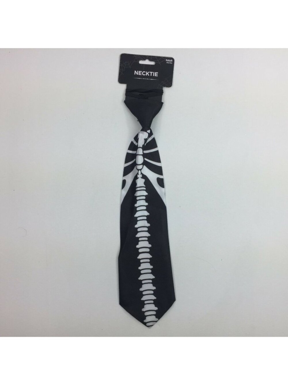 Skeleton Spine Halloween Costume Child's Novelty Necktie Polyester Black White
